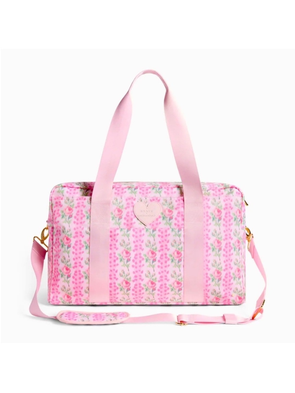 LOVESHACKFANCY STATE WEEKENDER BAG BLOOMING HEIRLOOM